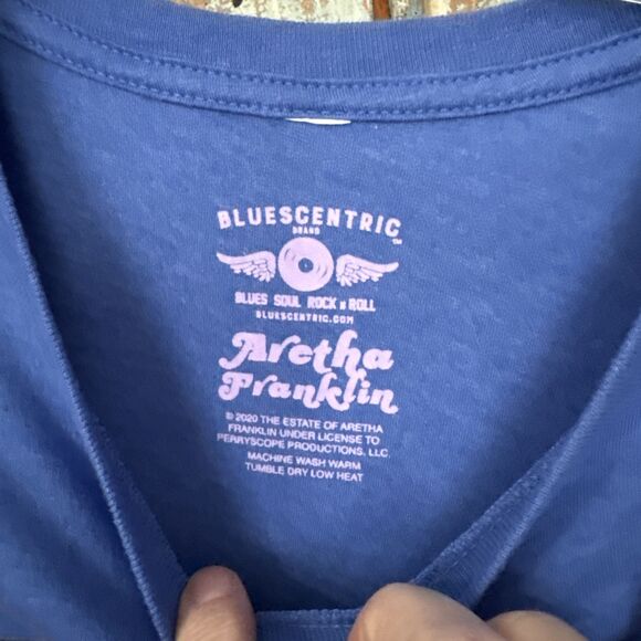 Bluescentric Brand Aretha Franklin Respect Tee In Blue - Picture 3 of 6